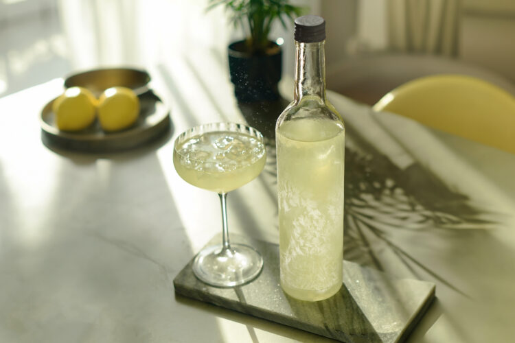 Limoncello, coconut oil and  tequila combine for a margarita with tropical notes